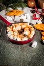 Indoor sÃ¢â¬â¢mores, baked sÃ¢â¬â¢mores dip Royalty Free Stock Photo